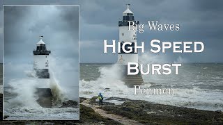 High Speed Burst, capturing big wavs - Penmon Lighthouse screenshot 4