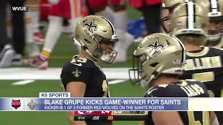 Former Arkansas State kicker Blake Grupe nails game-winning FG for Saints in Week 1 of Preseason