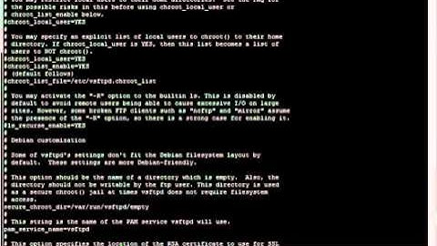 FTP installation and configuration in linux