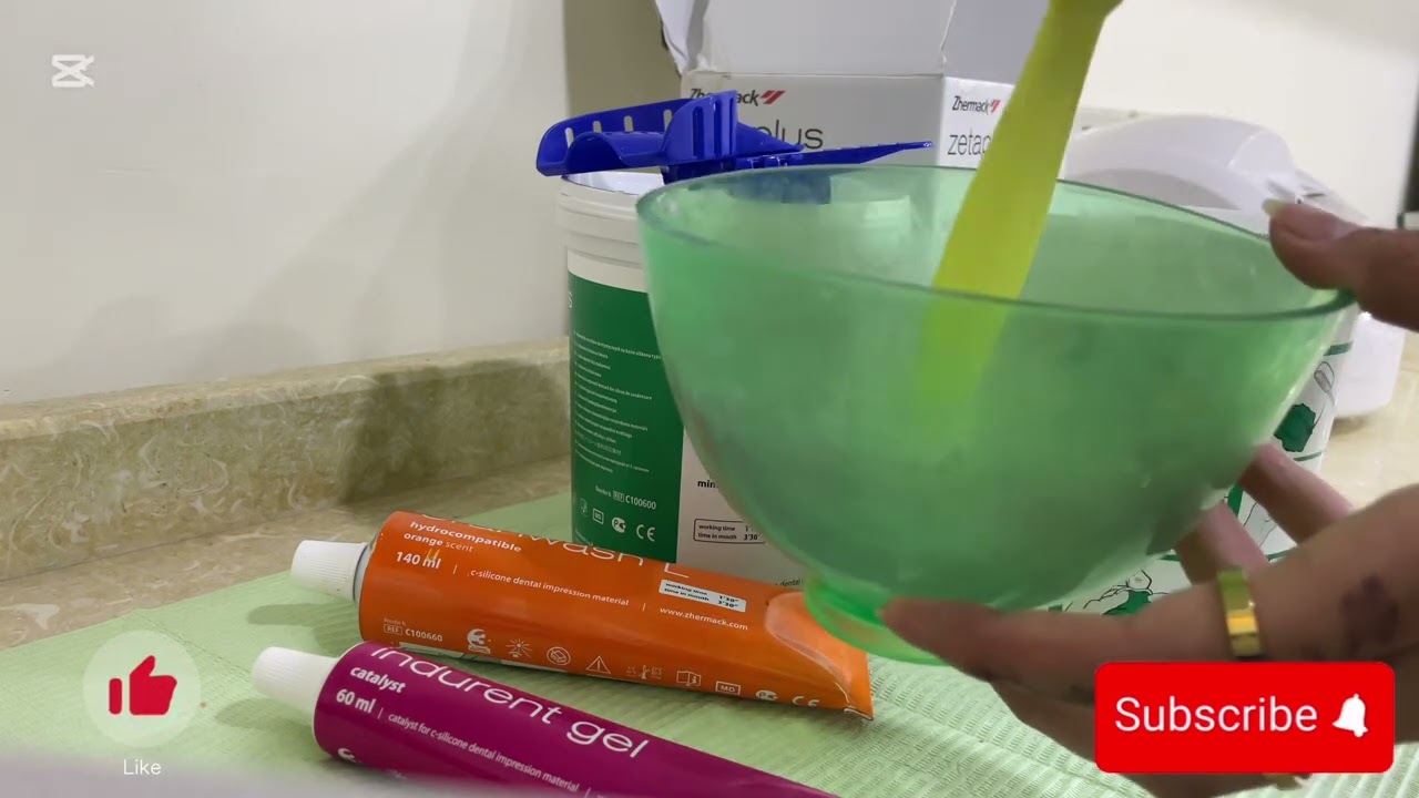 كيف تصبحي مساعدة طبيب اسنان (تحضير مواد لاخذ طبعة الاسنان )