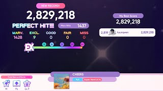 SEVENTEEN - CHEERS (superhard mode - all excellent) | Rhythm Hive gameplay 