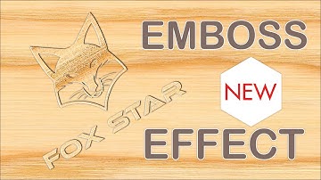 emboss effect in corel draw | new creativity emboss effects | embossed logo | Wood Engraving Logo