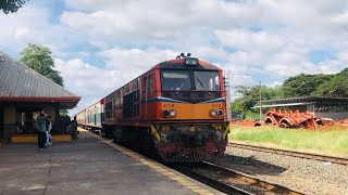 ALSTHOM 4116 ทำขบวนรถเร็วที่ 135 กรุงเทพ-อุบลราชธานี เข้า-ออก สถานีสีคิ้ว ล่าช้า 16 นาที EP.162