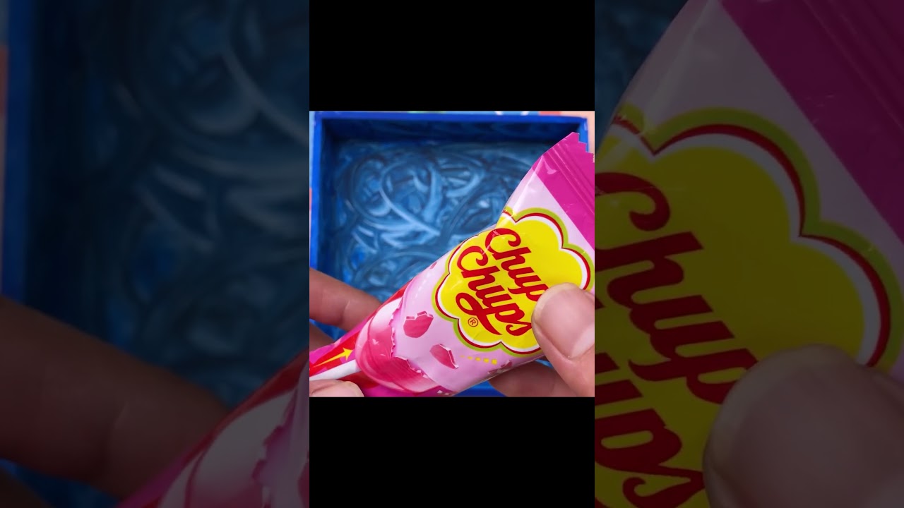 Satisfying Video ASMR | Candy Mixing in Box with Grid Balls Slime & Magic Candy Skittles Cutting