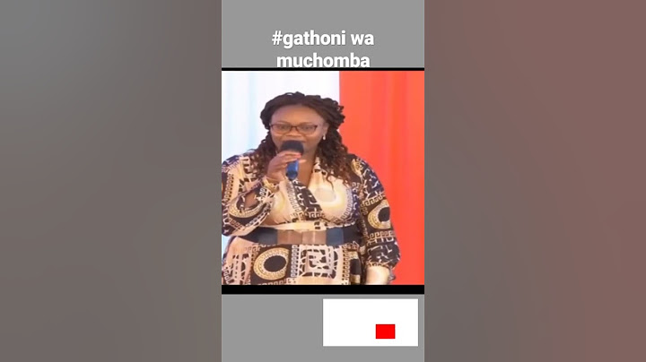 #breakingnews listen what gathoni wa muchomba said to the president #so welcoming