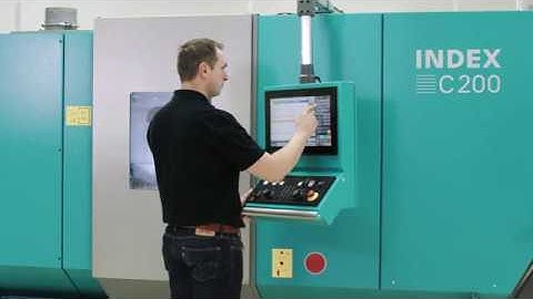 INDEX C200 in action for Aerospace