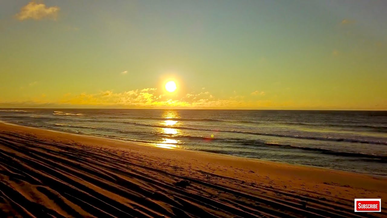 Long Island Ocean Ponquogue Beach Sunrise 4K Youtube Video YouTube