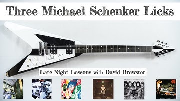 Three Michael Schenker Licks