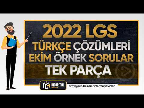 2022 LGS MAYIS ÖRNEK SORULAR TÜRKÇE Soruları ve Çözümleri | TEK PARÇA