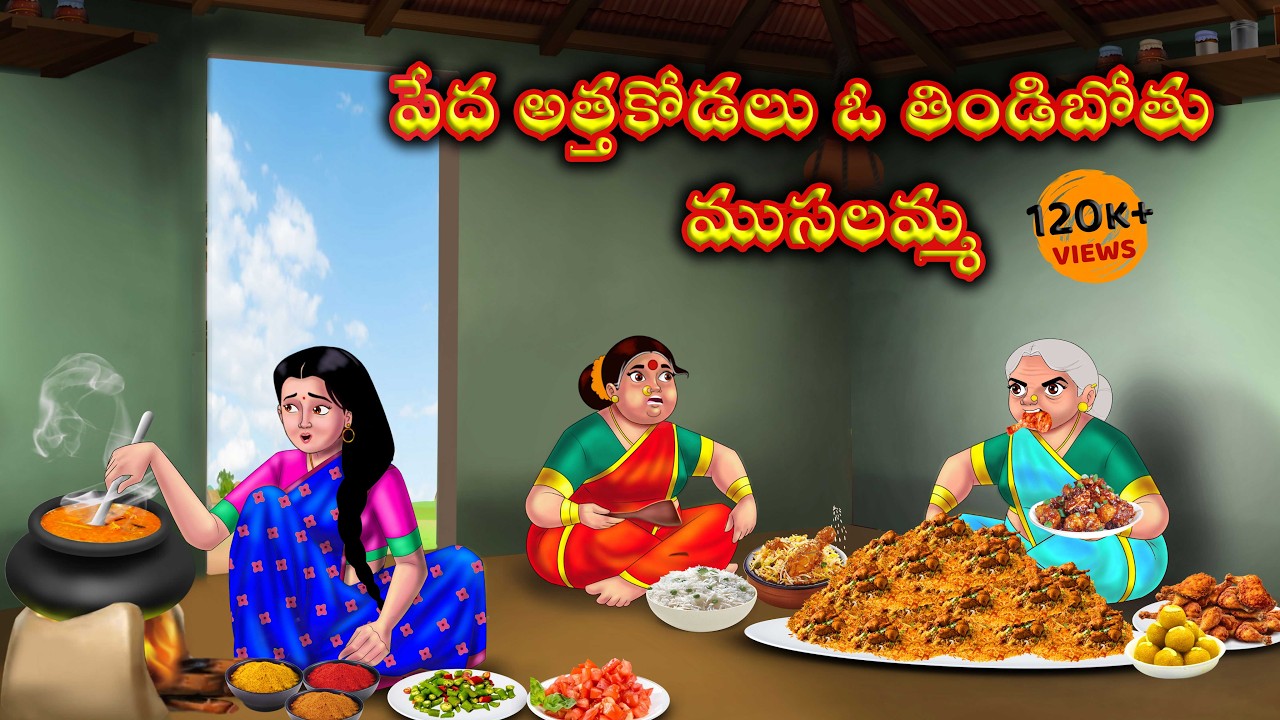 పేద అత్తకోడలు ఓ తిండిబోతు ముసలమ్మ Atha kodalu Stories | Telugu moral stories |Anamika telugu stories