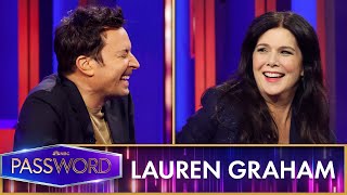 Lauren Graham and Jimmy Battle in a “Sharp” Round of Password