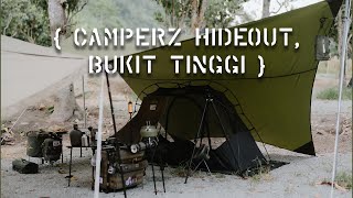 EP3 | Camping by the river. Camperz Hideout. ASMR. Tarp as tent. Malaysia Camping | Camping Vlog