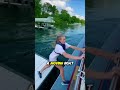 Delivering Mail from a Moving Boat Don’t Slip! #viralvideo #viral #trend