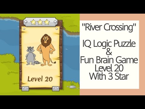 River Crossing IQ Logic Puzzles & Fun Brain Games Level 20 with 3 Stars | KnowledgePedia1