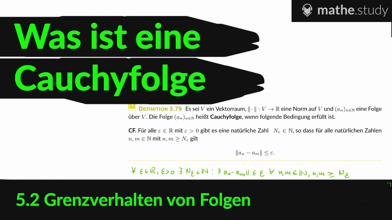 ▶ Was ist eine Cauchyfolge   (12/14)    [ by MATHE.study ]