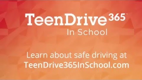 TeenDrive365 Video Challenge: don