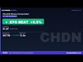 CHDN Stock: EPS Beats by 6% — Q1 2026 Earnings Analysis