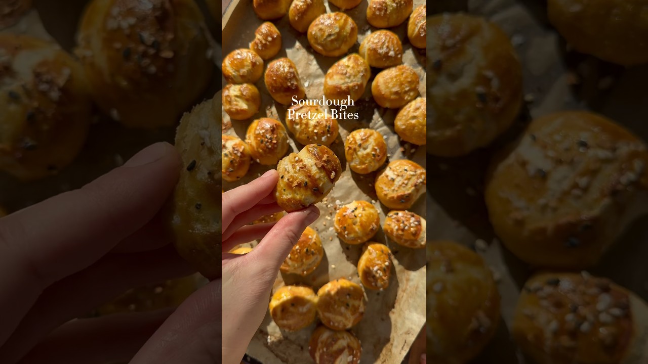 Sourdough Discard Pretzel Bites 