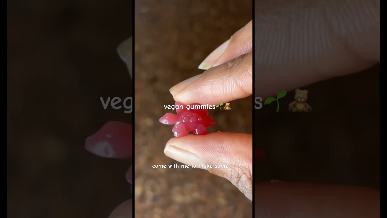 Homemade vegan gummies!🧸🌱🧃