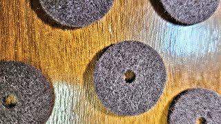 New 100% wool brown spool pin felts for Singer Slant-O-Matic and Rocketeer Sew Machines @andytubesewing1953