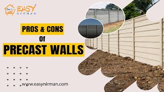 What are the pros and cons of Precast Walls! #construction #realestate #civilengineering #interior