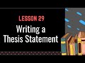 Understanding Thesis Statements