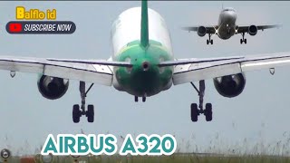 Citilink Airbus A320 PK-GLX landing di bandara Sam's Sepinggan balikpapan