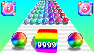 Ball Merge 2048, Marble Run, Jelly Run 2048 - All Levels Gameplay Android,ios New Mobile Game OZLJK