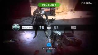 Black Ops 3: WINNING KILL WITH TEMPEST MAKES KID RAGE QUIT!!!