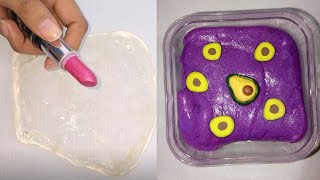 Asmr Mixing Clay, Lipstick , Glitter And More Into Slimeblue Vs Green Asmr