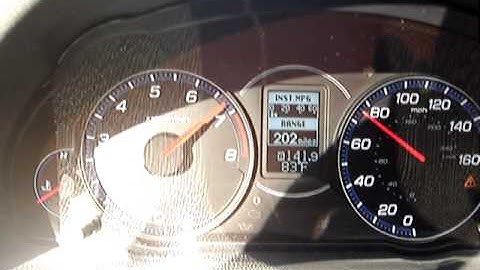 Supercharged TSX - acceleration run