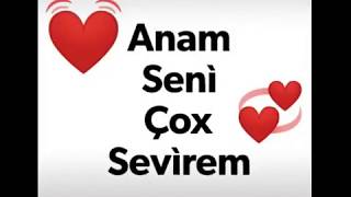 Anam seni cox sevirem.