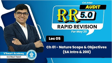 05 | Ch 1 Nature Scope & Objectives(SA Intro & 200) | RR 5.0 Sep