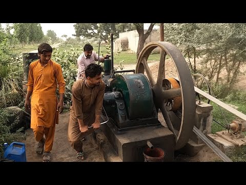 Unbelievable Old Diesel Engine Start Up Beautiful Sound This Guy!