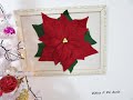 DECORAÇÃO DE NATAL FLOR PARA APLICAR EM ALMOFADA QUADRO DE PAREDE TOALHA DE MESA