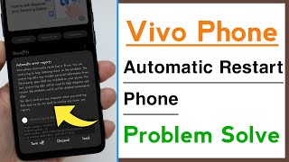 Vivo Phone Automatic Phone Restart Problem Solve