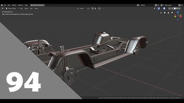 Blender 2.8 Car Modeling Tutorial - Part 94 (Chassis And Suspension Part - A) - Timelapse