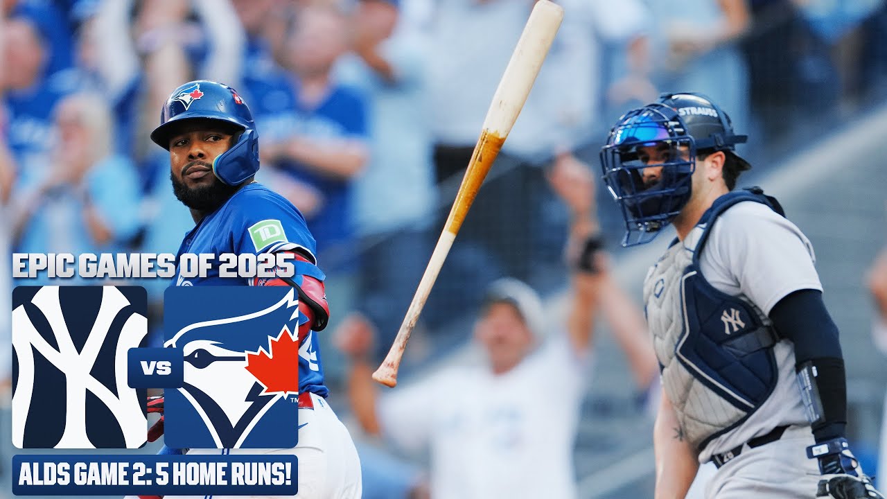 FULL GAME: Blue Jays hit 5 homers in statement ALDS Game 2 win vs. Yankees