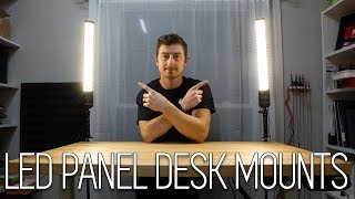 3D Printed LED Panel Sit/Stand Desk Mounts