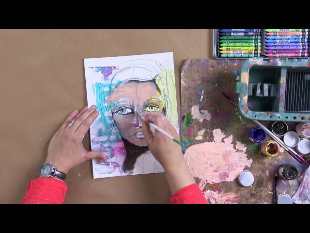 Learn to Paint Artistic Faces with Dina Wakley 