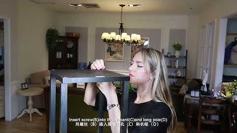 Shelf Floor Lamp Assembly Instruction