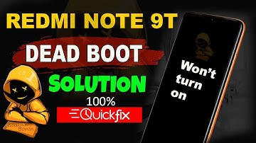 REDMI NOTE 9T DEAD BOOT ISSUE QUICK FIX | NO POWER NO CHARGING SOLUTION.