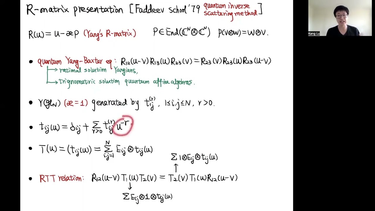 Leonid Rybnikov: Bethe subalgebras in Yangians and the wonderful compactification 17.12.2019