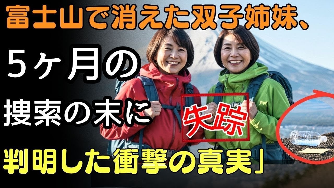 2006年、富士山で双子の姉妹が行方不明に――。妹が消息を絶ってから2週間後、姉も同じ道、同じ山へと向かった。しかし、彼女は二度と戻ることはなかった。  人生の教訓