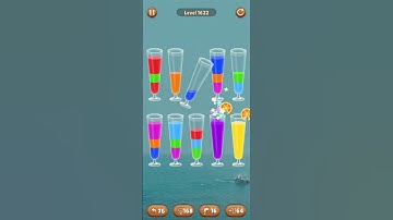 Water color sort level 1622 #androidgameplay #watersortpuzzle #shorts