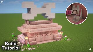 🌸 Small Cherry Blossom Dog House 🐶 | Minecraft Build Tutorial