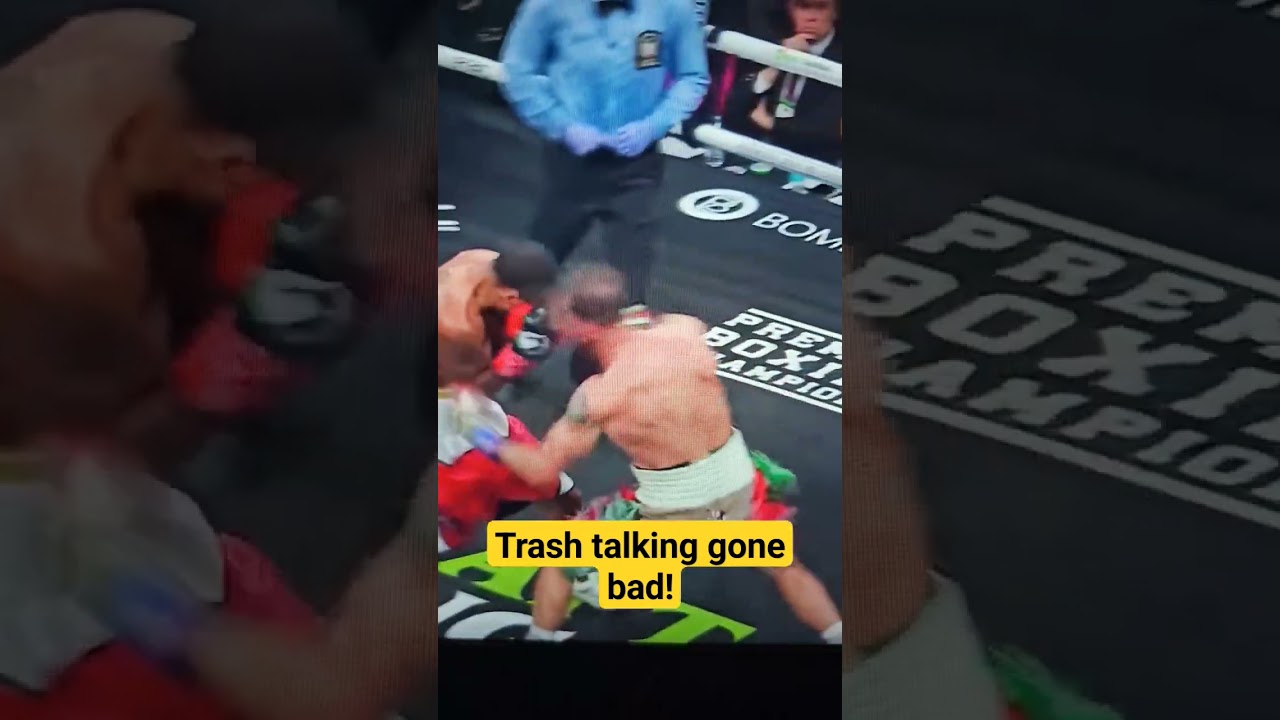 When you run your mouth before the fight! 