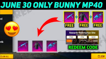 Free Fire Redeem Code Today | Free Fire Redeem Code Today 30 June | Redeem Code FF Today 30 June