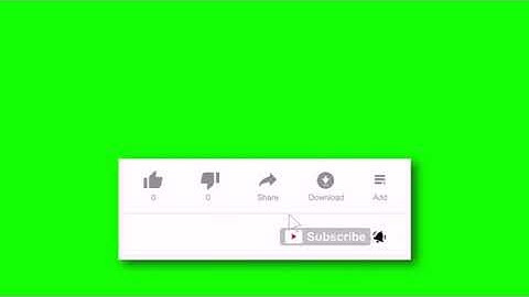 Youtube Animated Green screen Subscribe button with bell icon sound tan tan /click subscribe button