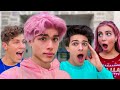 DYING MY HAIR PINK AND PRANKING MY FRIENDS!!